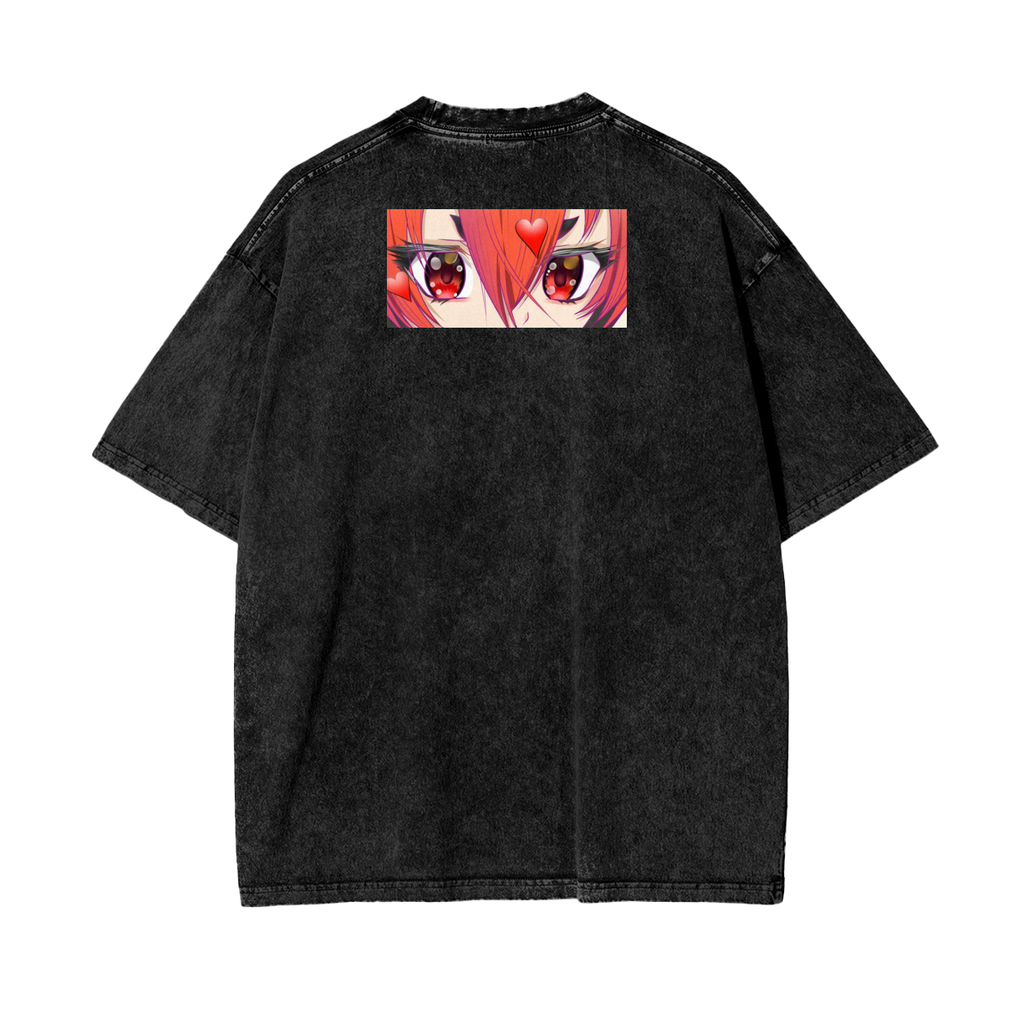 Oversize Snow Washed ERIS GREYRAT T-Shirt