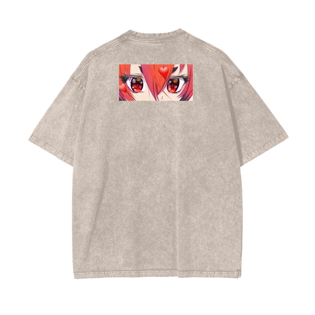 Oversize Snow Washed ERIS GREYRAT T-Shirt